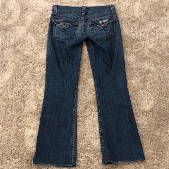 Hudson Flap Pocket Distressed Bootcut Jean - Picture 3 of 8